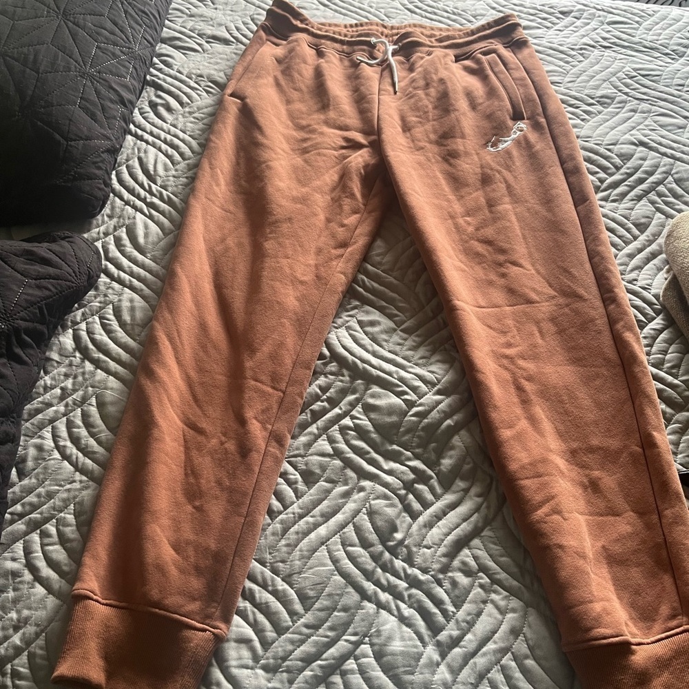 Rust Hoodie with White Graphic sweat suit - Picture 6 of 9
